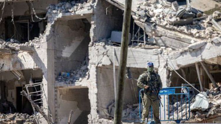 Последствия удара Ирана по Тель-Авиву. Скриншот