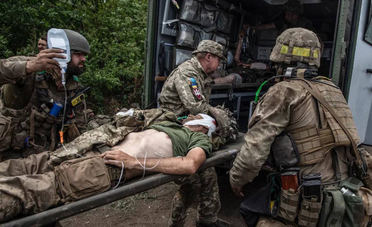 Раненые бойцы ВСУ