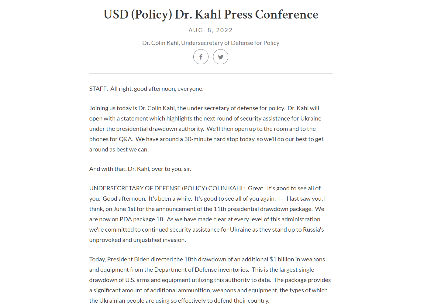 Пентагон заявил о намерениях передать Украине NASAMS в ближайшие месяцы