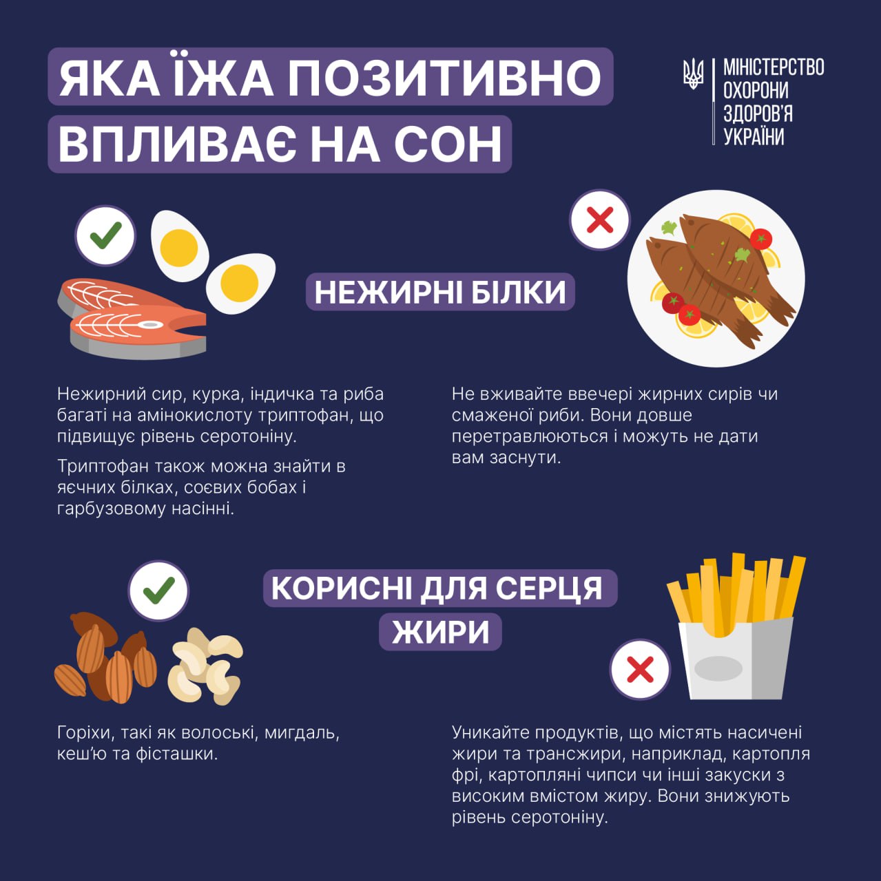Какие продукты позитивно влияют на сон