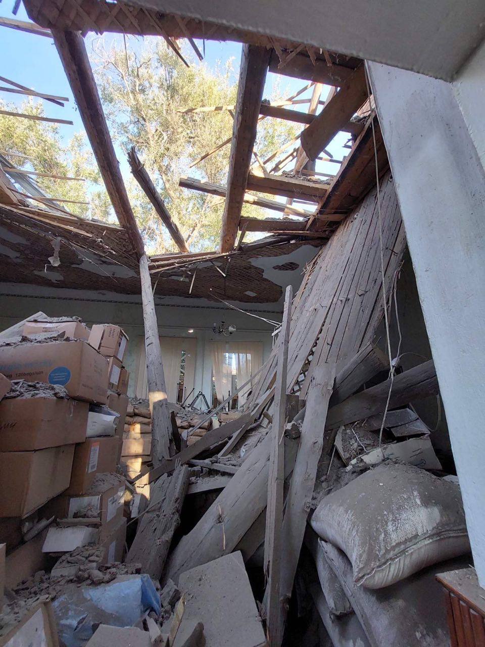 Обстрел Орехова Запорожской области