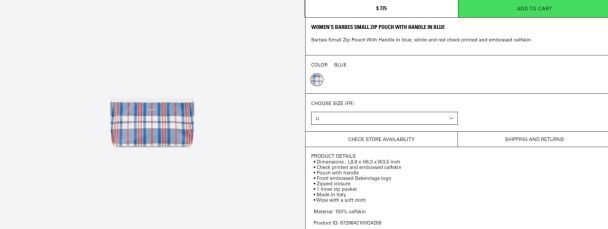 Balenciaga&nbsp;выпустил клетчатую хозяйственную сумку