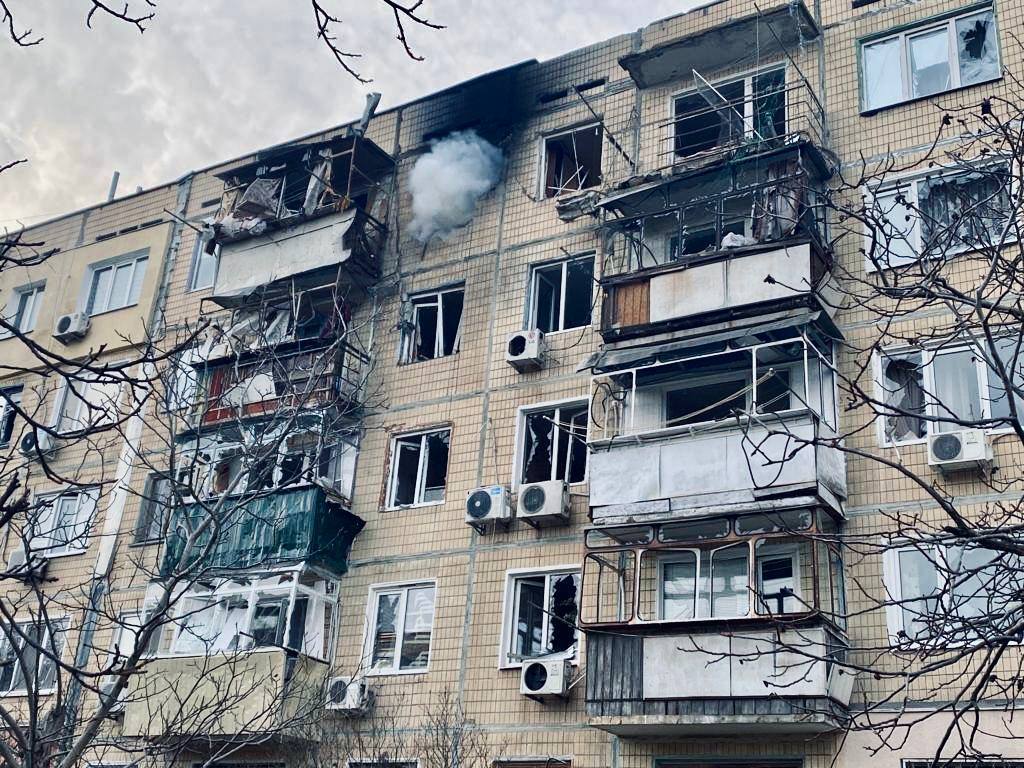 Никополь после обстрела, фото 1