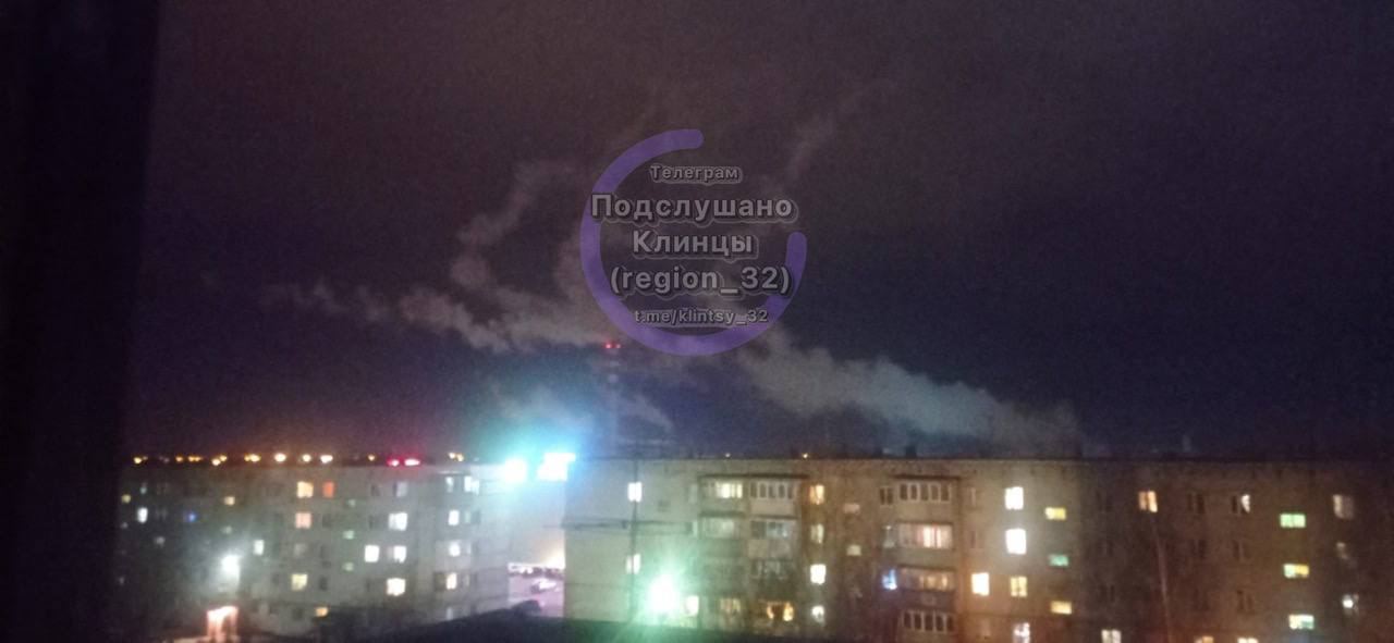 Работа ПВО в Клинцах