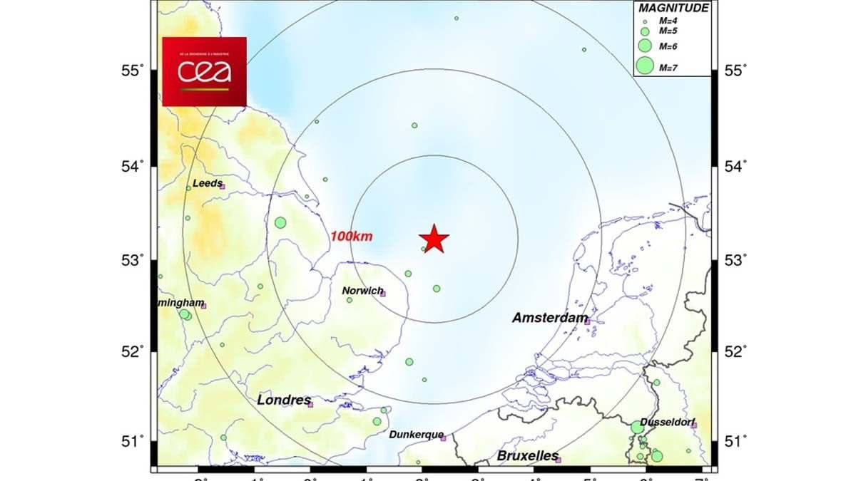 землетрясение в Великобритании 