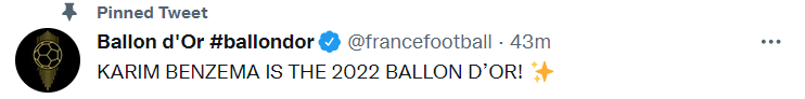 Карим Бензема получил "Золотой мяч"