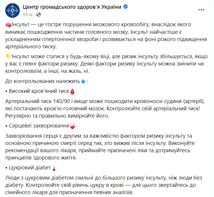 Факторы риска инсульта