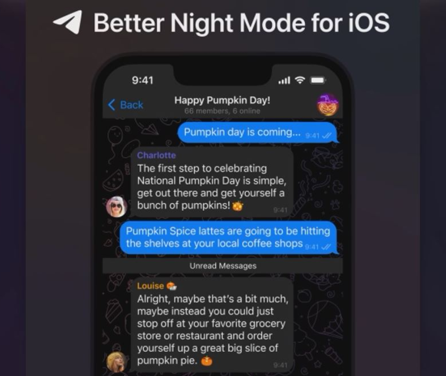 Новые функции в Telegram