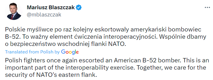 Бомбардувальник США пролетів поряд із кордоном РФ