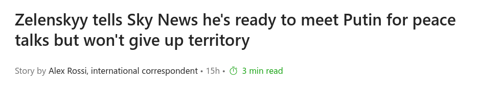 Знімок заголовку на msn.com &ndash; США та Росія вимагають проведення виборів в Україні