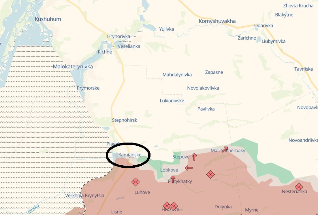 Карта бойових дій. Джерело - Deep State