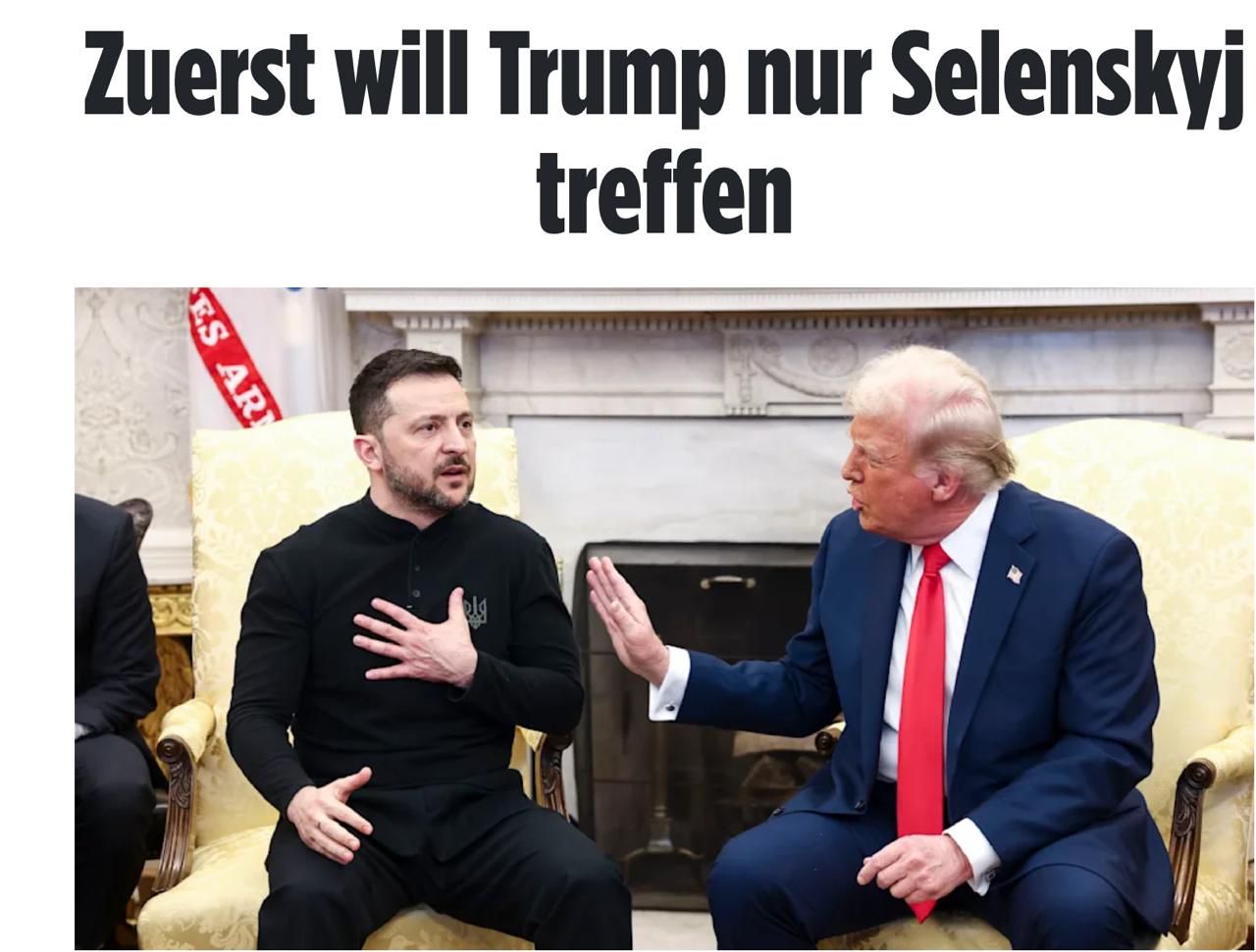 Снимок заголовка на bild.de