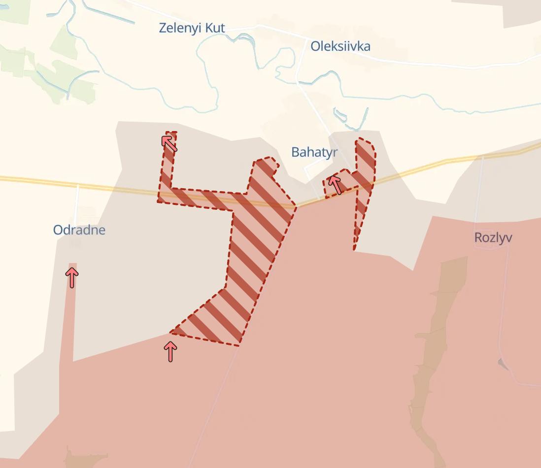 Карта бойових дій (3). Джерело - Deep State