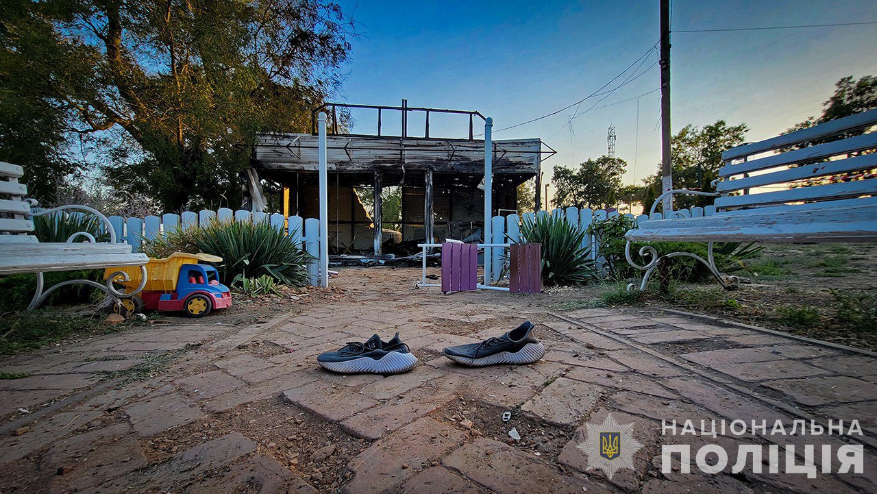 Фото сгоревшего каые. Источник - Нацполиция