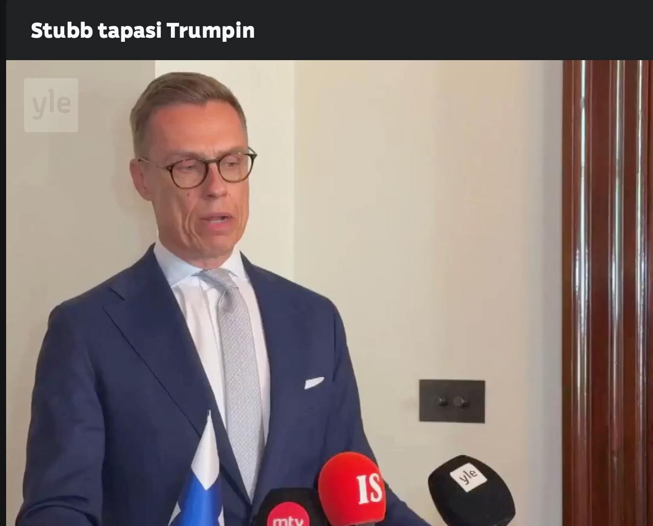 Знімок заголовка на yle.fi