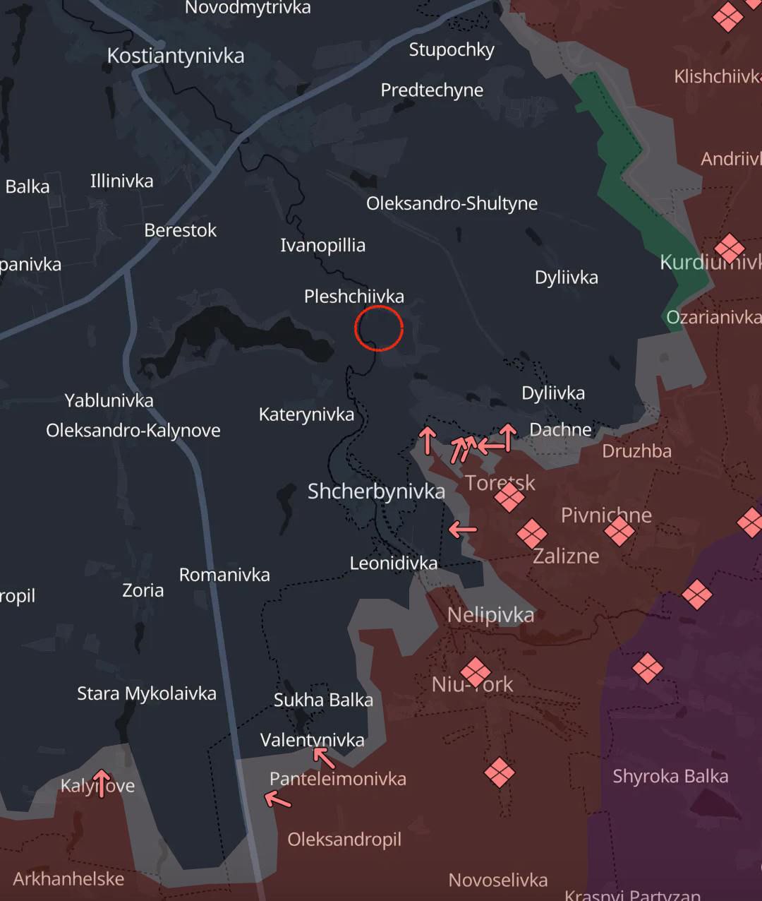 Карта бойових дій (4). Джерело - Телеграм
