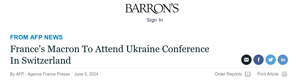 Снимок заголовка в AFP